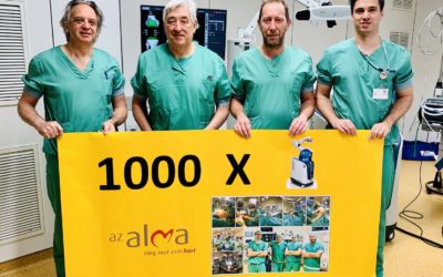 1000 robot-geassisteerde totale knieprothesen